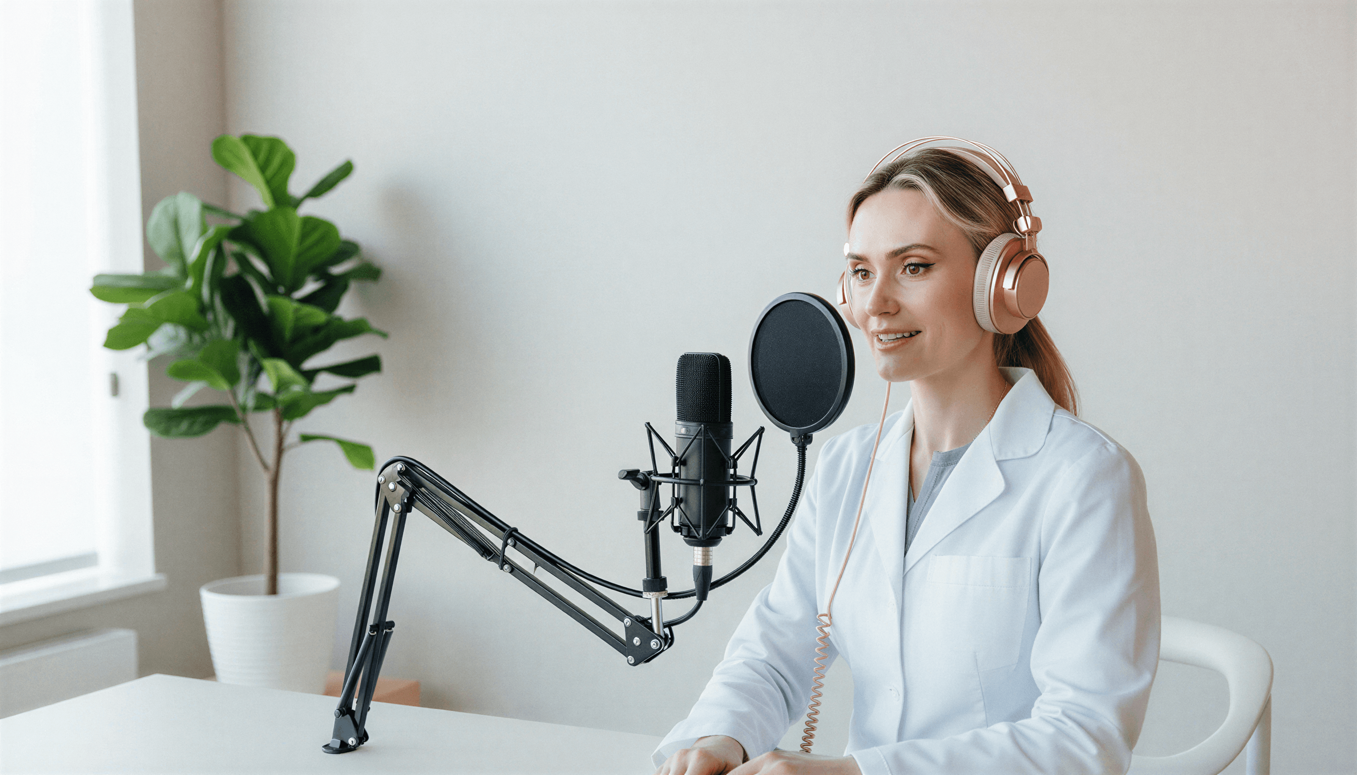 Natalya at the microphone