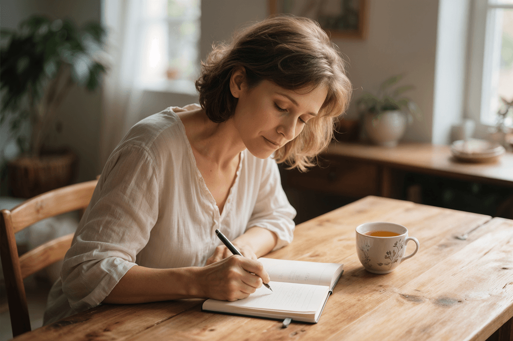 Woman writing